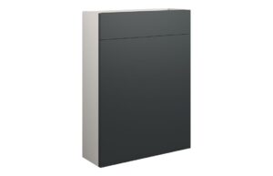 Tewin 600mm Slim WC Unit - Matt Graphite Grey (Grey Cab)