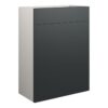 Tewin 600mm Standard WC Unit - Matt Graphite Grey (Grey Cab)
