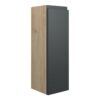 Tewin 200mm Slim Base Unit - Matt Graphite Grey (Oak Cab)