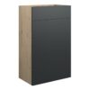 Tewin 500mm Standard WC Unit - Matt Graphite Grey (Oak Cab)