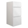 Tewin 300mm Standard 3 Drawer Unit - White Gloss (Grey Cab)