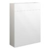 Tewin 600mm Slim WC Unit - White Gloss (Grey Cab)
