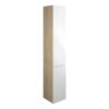 Tewin 300mm Tall Unit - White Gloss (Oak Cab)