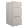 Tewin 300mm Standard 3 Drawer Unit - Matt Dove Grey (Grey Cab)