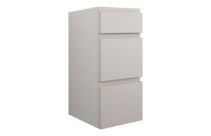 Tewin 300mm Standard 3 Drawer Unit - Matt Dove Grey (Grey Cab)