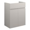 Tewin 500mm Standard Basin Unit - Matt Dove Grey (Grey Cab)