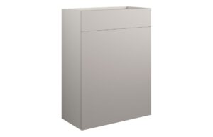 Tewin 600mm Standard WC Unit - Matt Dove Grey (Grey Cab)