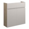 Tewin 600mm Slim Basin Unit - Matt Dove Grey (Oak Cab)
