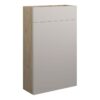 Tewin 500mm Slim WC Unit - Matt Dove Grey (Oak Cab)