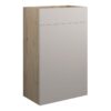 Tewin 500mm Standard WC Unit - Matt Dove Grey (Oak Cab)