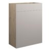 Tewin 600mm Standard WC Unit - Matt Dove Grey (Oak Cab)