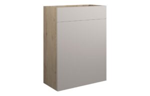 Tewin 600mm Standard WC Unit - Matt Dove Grey (Oak Cab)