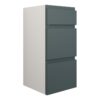Tewin 300mm Standard 3 Drawer Unit - Matt Green Camo (Grey Cab)