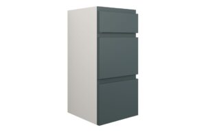 Tewin 300mm Standard 3 Drawer Unit - Matt Green Camo (Grey Cab)
