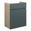 Tewin 500mm Standard Basin Unit - Matt Green Camo (Oak Cab)