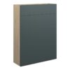 Tewin 600mm Slim WC Unit - Matt Green Camo (Oak Cab)