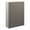 Verity 600mm Slim WC Unit - Matt Stone (Grey Cab)