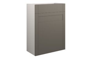 Verity 600mm Standard WC Unit - Matt Stone (Grey Cab)