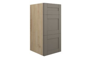 Verity 300mm Standard 3 Drawer Unit - Matt Stone (Oak Cab)