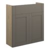 Verity 600mm Slim Basin Unit - Matt Stone (Oak Cab)