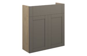Verity 600mm Slim Basin Unit - Matt Stone (Oak Cab)