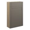 Verity 500mm Slim WC Unit - Matt Stone (Oak Cab)
