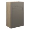 Verity 500mm Standard WC Unit - Matt Stone (Oak Cab)
