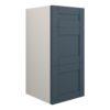Verity 300mm Standard 3 Drawer Unit - Matt Arley Blue (Grey Cab)