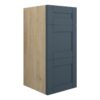 Verity 300mm Standard 3 Drawer Unit - Matt Arley Blue (Oak Cab)