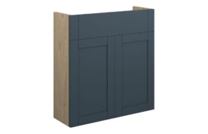 Verity 600mm Slim Basin Unit - Matt Arley Blue (Oak Cab)