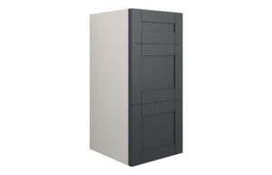 Verity 300mm Standard 3 Drawer Unit - Matt Graphite Grey (Grey Cab)