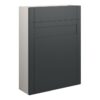 Verity 600mm Slim WC Unit - Matt Graphite Grey (Grey Cab)