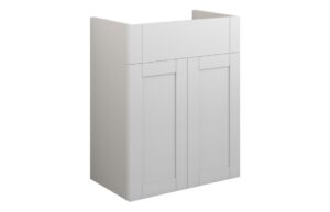 Verity 500mm Standard Basin Unit - Matt White (Grey Cab)