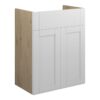 Verity 500mm Standard Basin Unit - Matt White (Oak Cab)