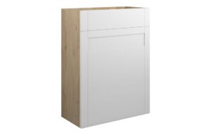 Verity 600mm Standard WC Unit - Matt White (Oak Cab)