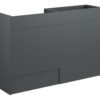 Truro 1236mm Standard Basin & WC Unit Pack - Matt Graphite Grey (Grey Cab)