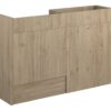 Truro 1236mm Standard Basin & WC Unit Pack - Havana Oak (Grey Cab)