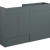 Truro 1236mm Standard Basin & WC Unit Pack - Matt Green (Oak Cab)