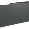 Truro 1536mm Standard Basin  WC & 1 Door Unit Pack - Matt Graphite Grey (Oak Cab)