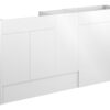 Truro 1536mm Standard Basin  WC & 1 Door Unit Pack - White Gloss (Oak Cab)