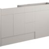 Truro 1536mm Standard Basin  WC & 3 Drawer Unit Pack - Matt Dove Grey (Oak Cab)
