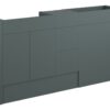 Truro 1536mm Standard Basin  WC & 3 Drawer Unit Pack - Matt Green (Grey Cab)