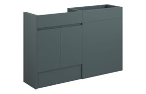 Tewin 1236mm Standard Basin & WC Unit Pack - Matt Green Camo (Grey Cab)