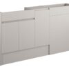 Tewin 1536mm Standard Basin  WC & 1 Door Unit Pack - Matt Dove Grey (Oak Cab)