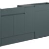 Tewin 1536mm Standard Basin  WC & 1 Door Unit Pack - Matt Green Camo (Grey Cab)