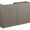 Verity 1236mm Standard Basin & WC Unit Pack - Matt Stone (Grey Cab)