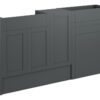 Verity 1536mm Standard Basin  WC & 1 Door Unit Pack - Matt Graphite Grey (Oak Cab)
