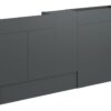 Truro 1536mm Slim Basin  WC & 1 Door Unit Pack - Matt Graphite Grey (Grey Cab)
