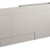 Truro 1536mm Slim Basin  WC & 1 Door Unit Pack - Matt Dove Grey (Oak Cab)