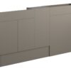 Truro 1536mm Slim Basin  WC & 1 Door Unit Pack - Matt Stone (Grey Cab)